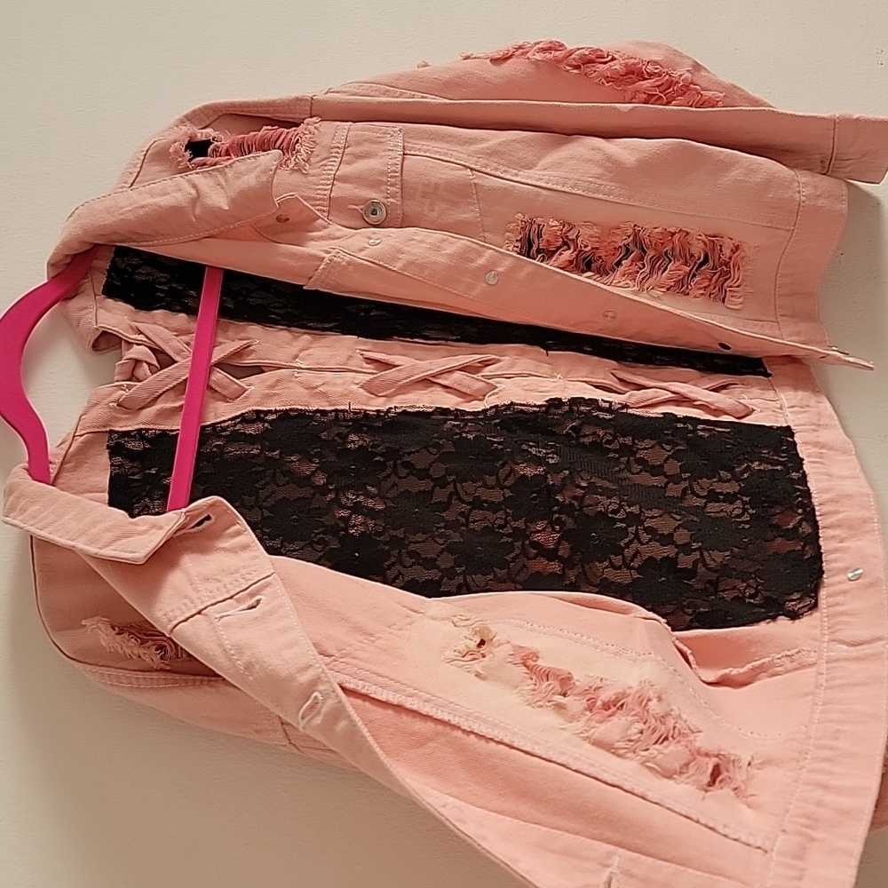 Ank Rouge pink denim Jacket - Picture 4 of 10